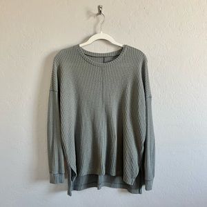 Grey Long Sleeve Top